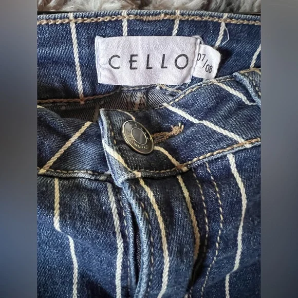 Cello Striped Flare Jeans - Picture 2 of 8
